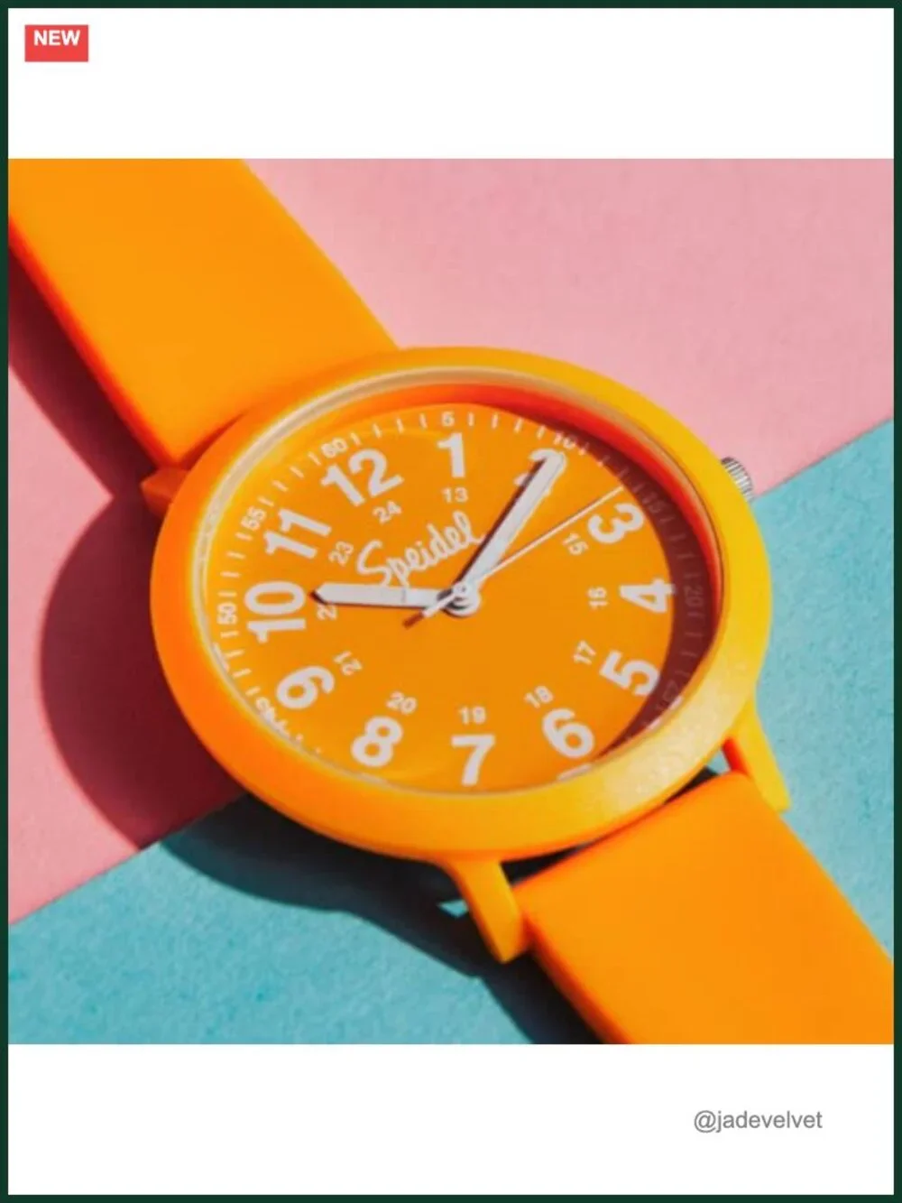 Unisex Eco Recyclable Plastic Silicone Strap 40mm Watch Easy Reader